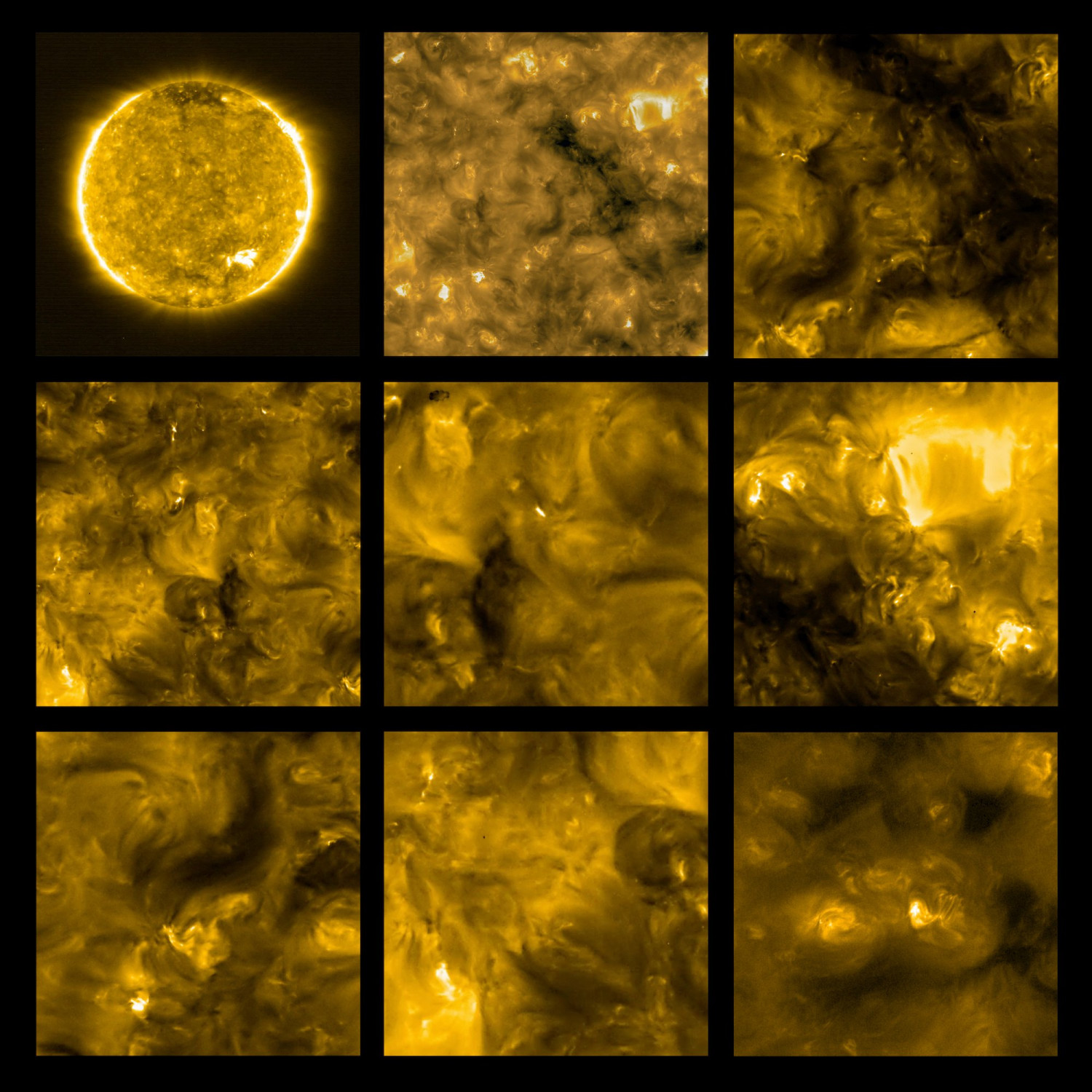Aufnahmen der Sonne von der Solar Orbiter Mission